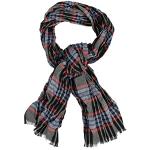 Schwarze Karo Crinkle-Schals aus Baumwolle für Herren für den für den Sommer 