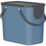 Blaue Höffner Mülleimer 25l aus Kunststoff 