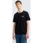Schwarze ROTHOLZ Emoji Smiley Nachhaltige T-Shirts aus Baumwolle für Herren Größe M 