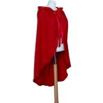 Rote Rotkäppchen Umhänge mit Kapuze aus Satin für Damen Größe XXL 