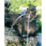 Braune Rottenecker Tierfiguren für den Garten aus Bronze 