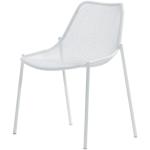 Stapelbarer Stuhl Round metall weiß - Emu - Weiß