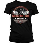 Route 66 Feel The Freedom Girly Tee Damen T-Shirt Black