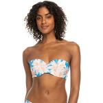 Blaue Quiksilver Beach Bandeau Bikinitops mit Meer-Motiv für starken Halt für Damen Größe XXL 