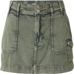 Graue Mini Jeans-Miniröcke aus Denim für Damen Größe XL 