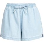 Hellblaue Streetwear Roxy Jeans-Shorts aus Denim für Damen Größe M für den für den Sommer 