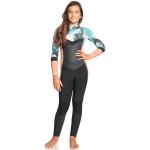 Roxy Girls 3/2 Syncro Girl Back Zip GBS Wetsuit - Black/Pale Coral/Butter | 16G