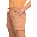 Elegante Roxy Life High Waist Shorts mit Knopf aus Kork für Damen Größe L 