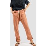 Reduzierte Orange Streetwear Roxy Leinenhosen aus Leinen für Damen Größe S 