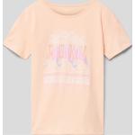 Aprikose Roxy Kinder T-Shirts aus Baumwolle für Mädchen Größe 140 