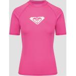 Pinke Roxy Whole Hearted Damenbadeshirts & Damenschwimmshirts aus Jersey Größe L 