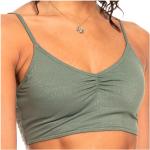 Olivgrüne Roxy Bikini-Tops aus Polyamid mit verstellbaren Trägern für Damen Größe XXL für den für den Sommer 