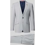 Silberne Unifarbene Roy Robson Businesskleidung aus Polyamid für Herren Übergröße 