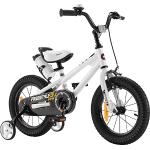 Royal Baby Freestyle Kinderfahrrad Jungen Mädchen mit Hand- und Rücktrittbremse Fahrrad 14 Zoll Weiß