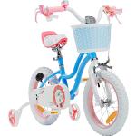 RoyalBaby Stargirl Kinderfahrrad Mädchen Fahrrad Hand- und Rücktrittbremse 14 Zoll ab Jahre Kinder Fahrrad Blau