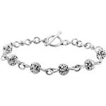 Silberne Perlenarmbänder aus Silber mit Echte Perle handgemacht für Damen 