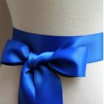 Royalblaue Kindergürtel aus Satin für Mädchen für den für den Sommer 