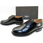 Schwarze Business Royal Republiq Royal Derby Schuhe aus Leder für Herren Größe 44 