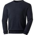 Reduzierte Dunkelblaue Rundhals-Ausschnitt Kaschmir-Pullover aus Wolle für Herren Größe XL 