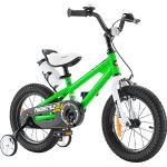 RoyalBaby Freestyle Kinderfahrrad Jungen Mädchen mit Hand- und Rücktrittbremse Fahrrad 16 Zoll Grün