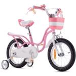 RoyalBaby Little Swan Kinderfahrrad Mädchen Fahrrad Hand- und Rücktrittbremse 14 Zoll ab Rosa Kinder Fahrrad