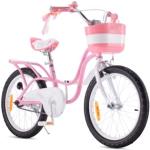 RoyalBaby Little Swan Kinderfahrrad Mädchen Fahrrad Hand- und Rücktrittbremse 18 Zoll ab Rosa Kinder Fahrrad
