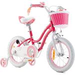 RoyalBaby Stargirl Kinderfahrrad Mädchen Fahrrad mit Stützräder Fahrrad 16 Zoll Rosa