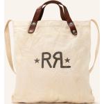Beige Ralph Lauren RRL Canvas Shopper aus Leder für Herren 