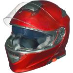 ✅RS-983 Bluetooth Klapphelm Motorradhelm Conzept Motorrad Modular Helm rueger Rot, XXL (63-64)