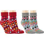 Gepunktete Thermo-Socken aus Frottee für Damen Größe 37 Weihnachten 