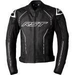 RST S1 CE Leather Jacket - Schwarz/Schwarz/Weiß - XL