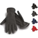 Graue Herrenhandschuhe aus Polyester Größe L für den für den Winter 