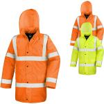 Orange Warnschutzjacken aus PU mit Reflektoren für Herren Größe 3 XL 