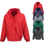 Rote Wasserdichte Winterjacken mit Reißverschluss aus Polyester mit Kapuze für Damen Größe XL für den für den Winter 