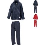 Marineblaue Wasserdichte RESULT Jacken und Hosen für Kinder mit Reißverschluss aus Polyester Größe 62 