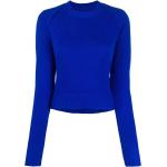 Reduzierte Blaue Langärmelige RTA Kaschmir-Pullover aus Kaschmir für Damen für den für den Herbst 