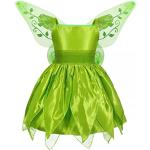 Grüne Peter Pan Tinkerbell Waldelfenkostüme & Waldfeenkostüme mit Pailletten für Kinder 