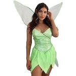 Grüne Peter Pan Tinkerbell Cosplay-Kostüme für Damen Größe S 