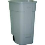 Rubbermaid Abfall-Rollcontainer, 100 Liter, PP, beige