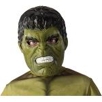 Grüne Hulk Halbmasken für Kinder Einheitsgröße 