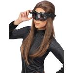 Reduzierte Schwarze Catwoman Masken für Damen Einheitsgröße 