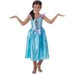 Blaue Disney Prinzessinnen Prinzessin-Kostüme aus Satin für Kinder 