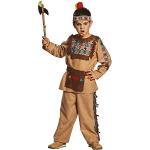Braune Indianerkostüme aus Polyester für Kinder Größe 152 