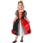Bunte Herzkönigin-Kostüme aus Satin für Kinder 