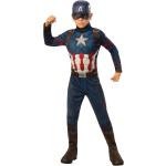 Blaue Sterne Captain America Age of Ultron Ganzkörperkostüme aus Spitze für Kinder Größe 116 