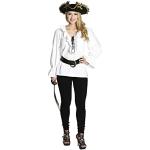Reduzierte Weiße Piratenblusen & Piratenhemden für Damen 