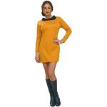 Goldene Bestickte Star Trek Mini Faschingskostüme & Karnevalskostüme aus Polyester für Damen Größe XS 