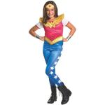Blaue Motiv DC Super Hero Girls Superheld-Kostüme aus Polyester für Kinder 