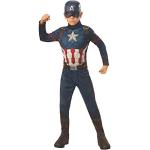 Rubie's Offizielles Kostüm Captain America, Avengers Endgame, klassisch, Kindergröße L, 8-10 Jahre, Körpergröße 147 cm