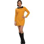 Goldene Bestickte Star Trek Mini Faschingskostüme & Karnevalskostüme aus Polyester für Damen Größe M 